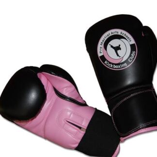 PMAS Club PU Boxing Gloves Black & Pink
